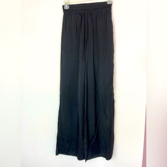 WAYF NWOT high elastic waist wide leg lightweight pants w/ pockets - Picture 1 of 7